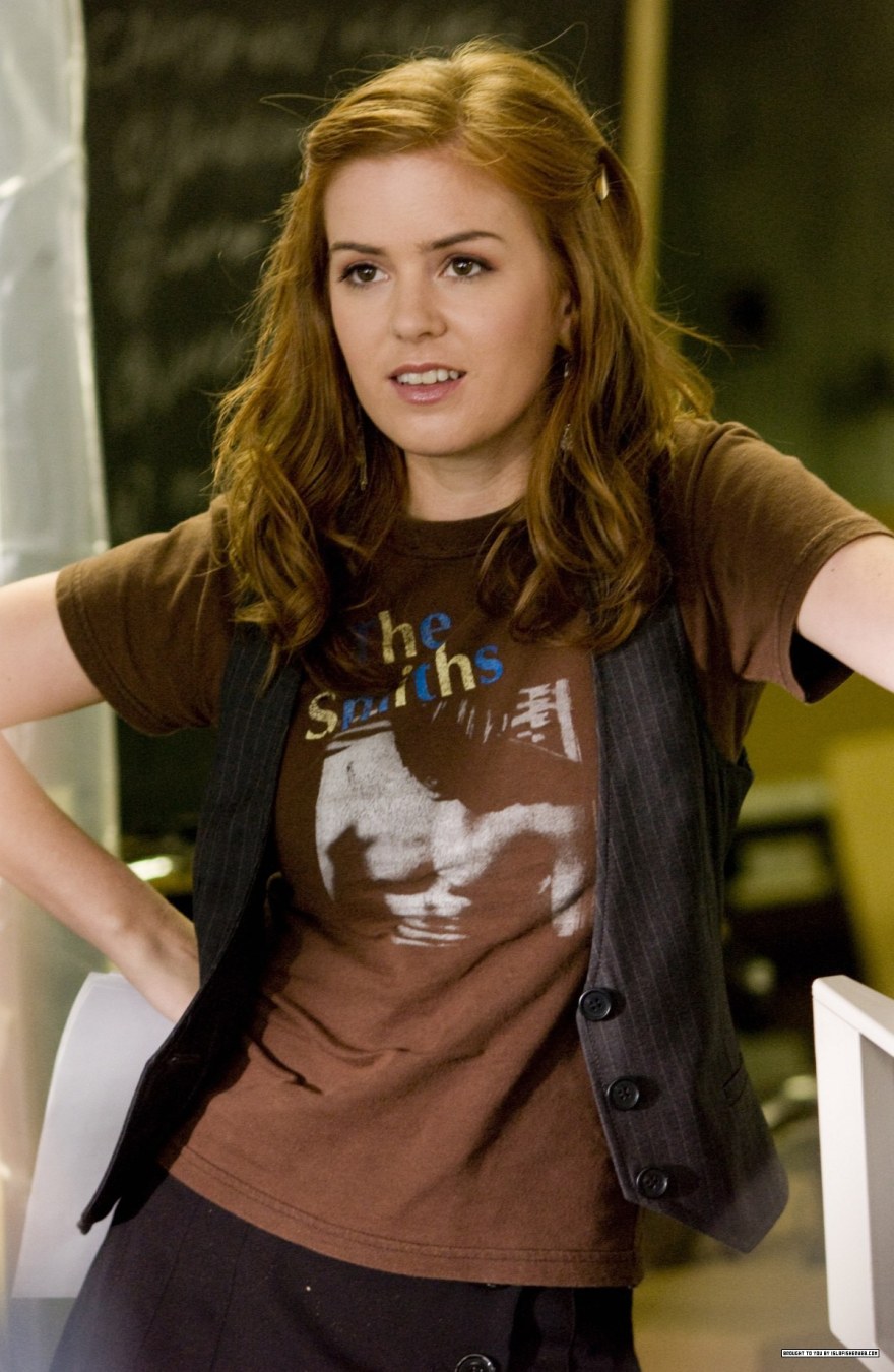 Isla Fischer wearing The Smiths T-shirt
