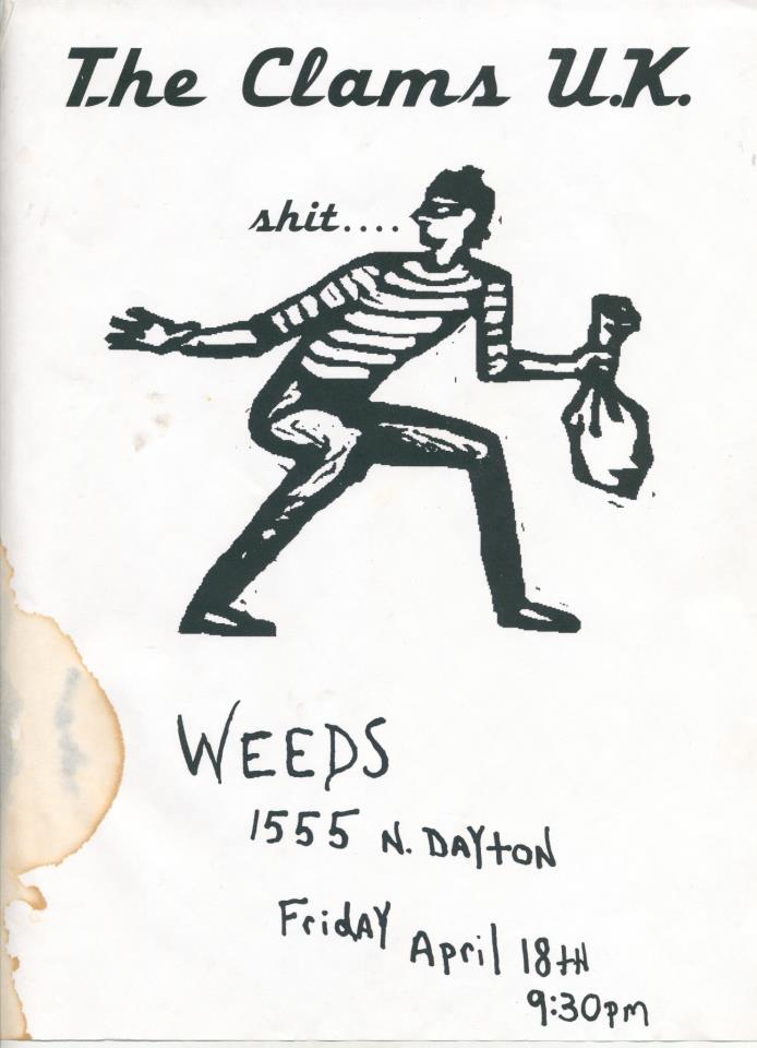 The Clams U.K. played at Weeds Tavern in Chicago